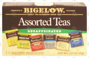 Bigelow six assorted teas, decaffeinated, 18 tea bags 1.07 ounce