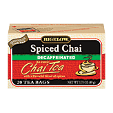 Bigelow spiced chai black tea, decaffeinated, 20-bags 1.73 ounce