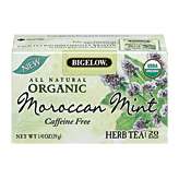 Bigelow Organic Moroccan mint caffeine free herb tea, 20-bags 1.32 ounce