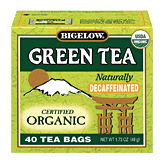 Bigelow Green Tea Bags Organic Green Tea Decaffeinated All Natural 40 count