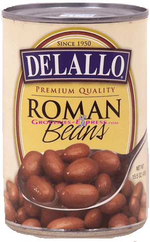 Delallo roman beans 15.5 ounce
