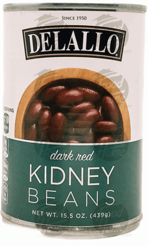 Delallo dark red kidney beans 15.5 ounce