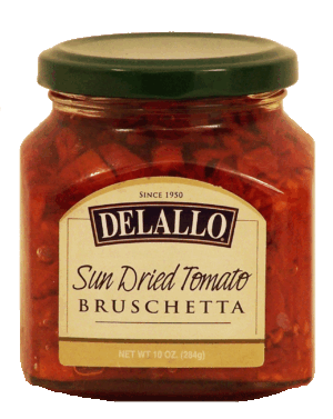 Delallo sun dried tomato bruschetta 10 ounce