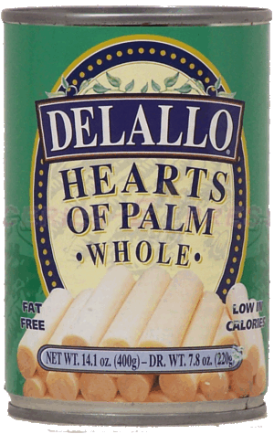 Delallo hearts of palm, whole 14.1 ounce