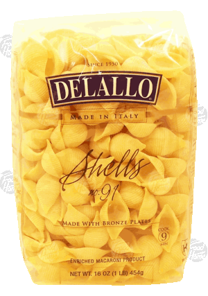 Delallo shellss no 91, enriched macaroni product 16 ounce