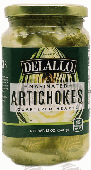 Delallo marinated artichoke hearts quartered & marinated 12 ounce