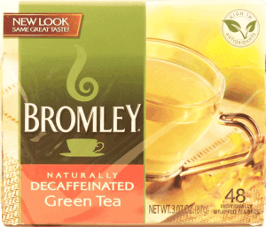 Bromley naturally decaffeinated green tea, 48-individually wrapped tea bags 3.07 ounce