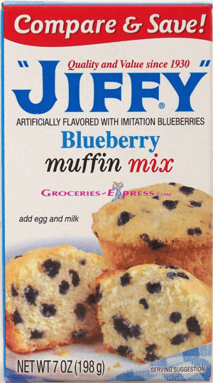 Jiffy blueberry muffin mix 7 ounce