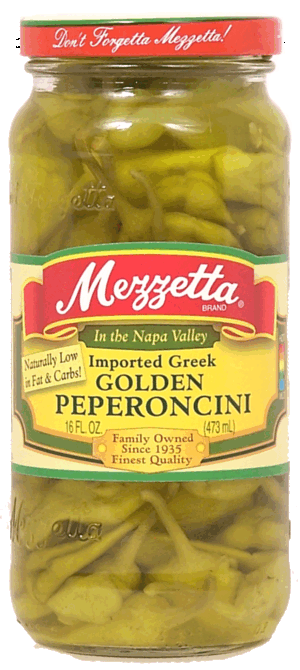 Mezzetta imported greek golden peperoncini 16 fluid ounce