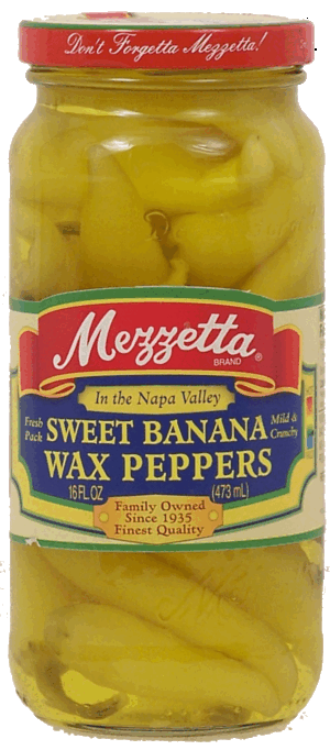 Mezzetta sweet banana wax peppers 16 fluid ounce