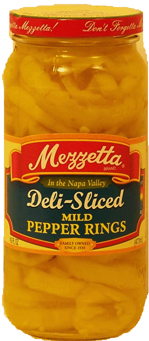 Mezzetta Deli-Sliced mild pepper rings 16 fluid ounce