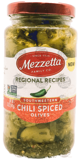 Mezzetta Regional Recipes olives, southwestern, chili spiced 5 ounce