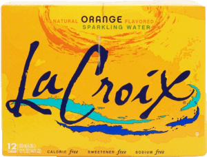 La Croix orange flavored sparkling water, 12-fl. oz. cans 12 pack