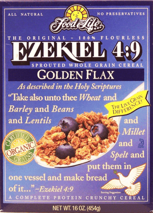 Food For Life Ezekiel 4:9 golden flax sprouted whole grain cereal 16 ounce