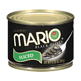 Mario sliced ripe black olives 2.25 ounce