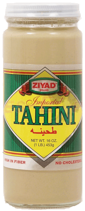 Ziyad Imported tahini ingredients: 100% crushed seasame seeds 16 ounce