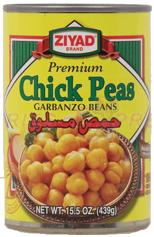 Ziyad chick peas - garbanzos beans 15.5 ounce