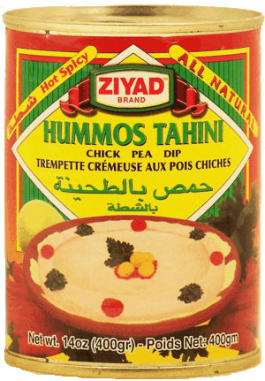 Ziyad Hummos Tahini chick pea dip, hot spicy 14 ounce