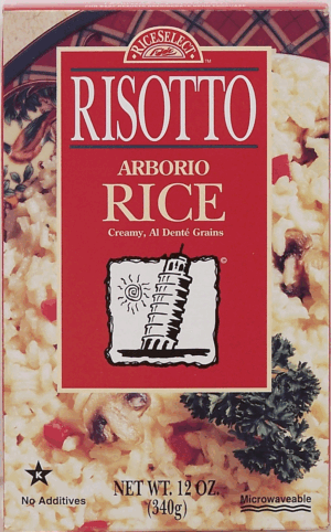 Rice Select Risotto arborio rice, creamy, al dente grains, microwavable 12 ounce