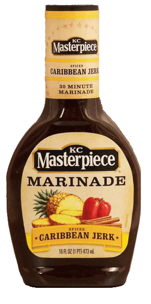 KC Masterpiece 30 Minute Marinade spiced caribbean jerk 16 fluid ounce