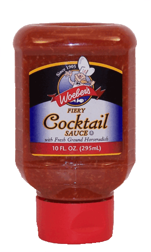 Woeber's fiery cocktail sauce 10 fluid ounce