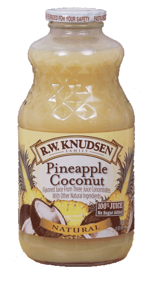 R. W. Knudsen Family pineapple coconut, natural 32 fluid ounce