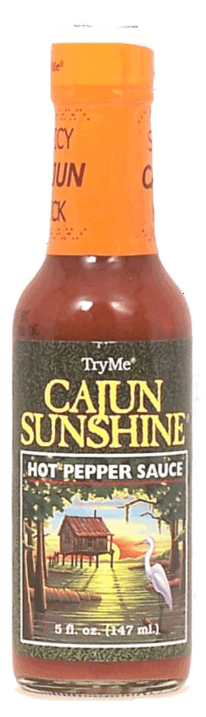 Try Me Cajun Sunshine pepper sauce hot 5 fluid ounce