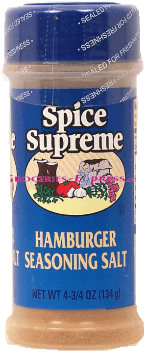 Spice Supreme hamburger seasoning salt 4.75 ounce