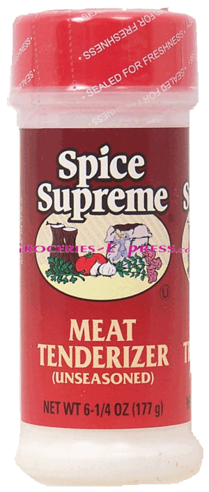 Spice Supreme meat tenderizer, unseasoned 6.25 ounce