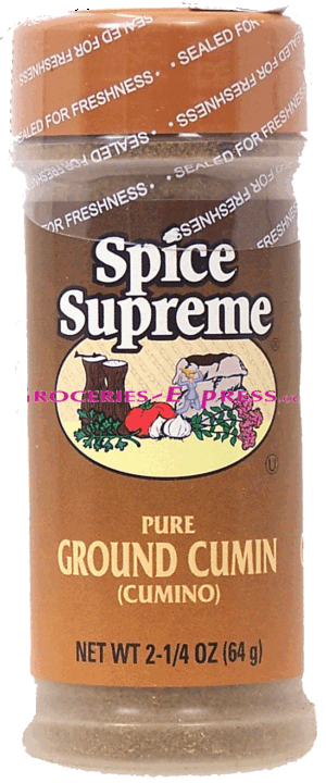 Spice Supreme pure round cumin (cumino) 2.25 ounce