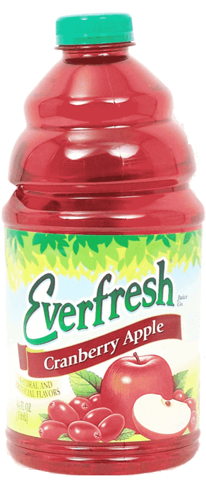 Everfresh cranberry apple juice blend cocktail from concentrate 64 fluid ounce