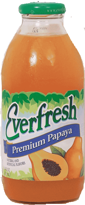 Everfresh premium papaya juice, 20% juice 16 fluid ounce