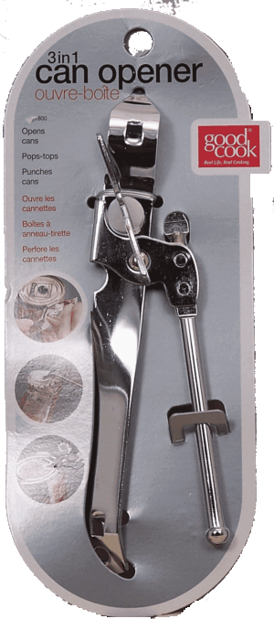 Good Cook can opener, chrome 1 count