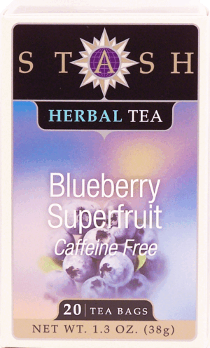 Stash blueberry superfruit herbal tea, 20-bags 1.3 ounce