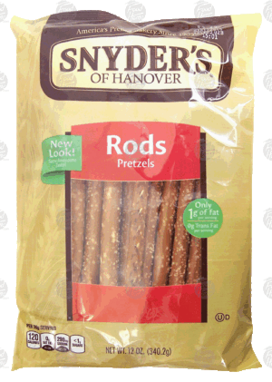 Snyder's Of Hanover rods, pretzels 12 ounce