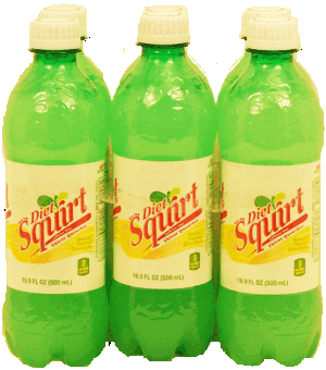 Squirt diet citrus soda, caffeine free, 16.9-fl. oz. 6 pack