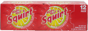 Squirt Soda Ruby Red 12 Oz Cool Pack 12 pack