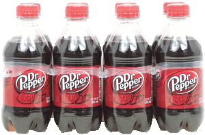 Dr Pepper soda pop, 12-fl oz. 8 pack