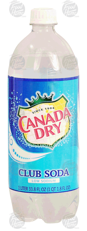 Canada Dry club soda, low sodium 1