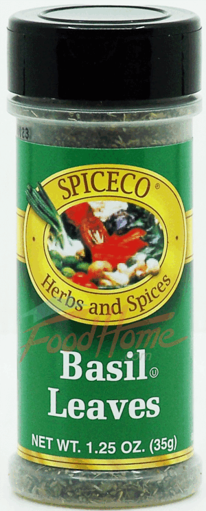 SpiceCo basil leaves 1.25 ounce