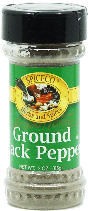 SpiceCo ground black pepper 3 ounce