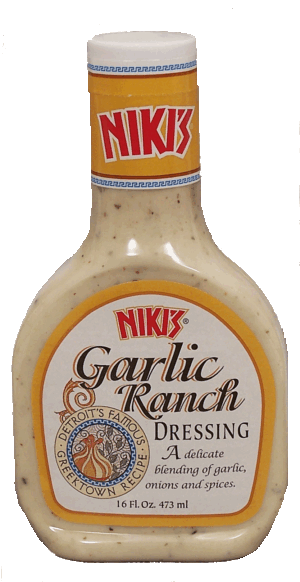 Niki's garlic ranch salad dressing 16 fluid ounce