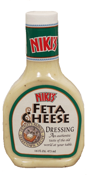 Niki's feta cheese salad dressing 16 fluid ounce