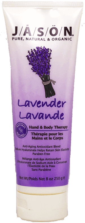 Jason Natural Cosmetics lavender hand & body therapy; pure natural & organic 8 ounce