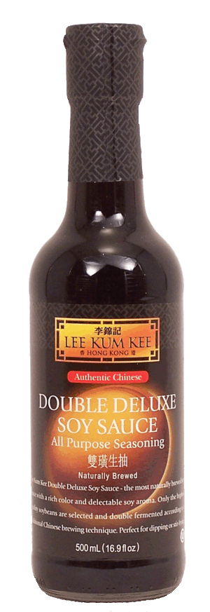 Lee Kum Kee Double Deluxe soy sauce, naturally brewed, authentic chinese 16.9 fluid ounce