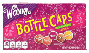 Wonka Bottle Caps soda pop flavored candies 5 ounce