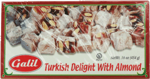 Galil turkish delight with almond soft candy 16 ounce