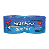 Starkist chunk light tuna in water 4 pack