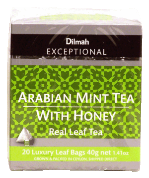 Dilmah Exceptional arabian mint tea with honey, real leaf tea, 20-bags 1.41 ounce