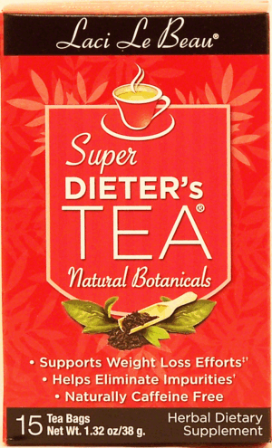 Laci Le Beau super dieter's tea, caffeine free, 15-bags 1.32 ounce